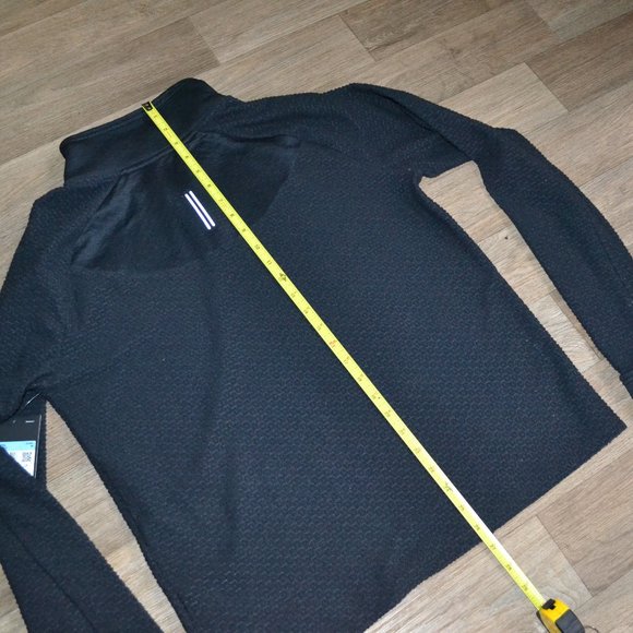 NWT Nike Therma Fleece Black Quarter Zip Running Pullover Women Size Medium - Picture 10 of 11